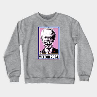 Vote Meteor 2024 in Sweet Pink Crewneck Sweatshirt